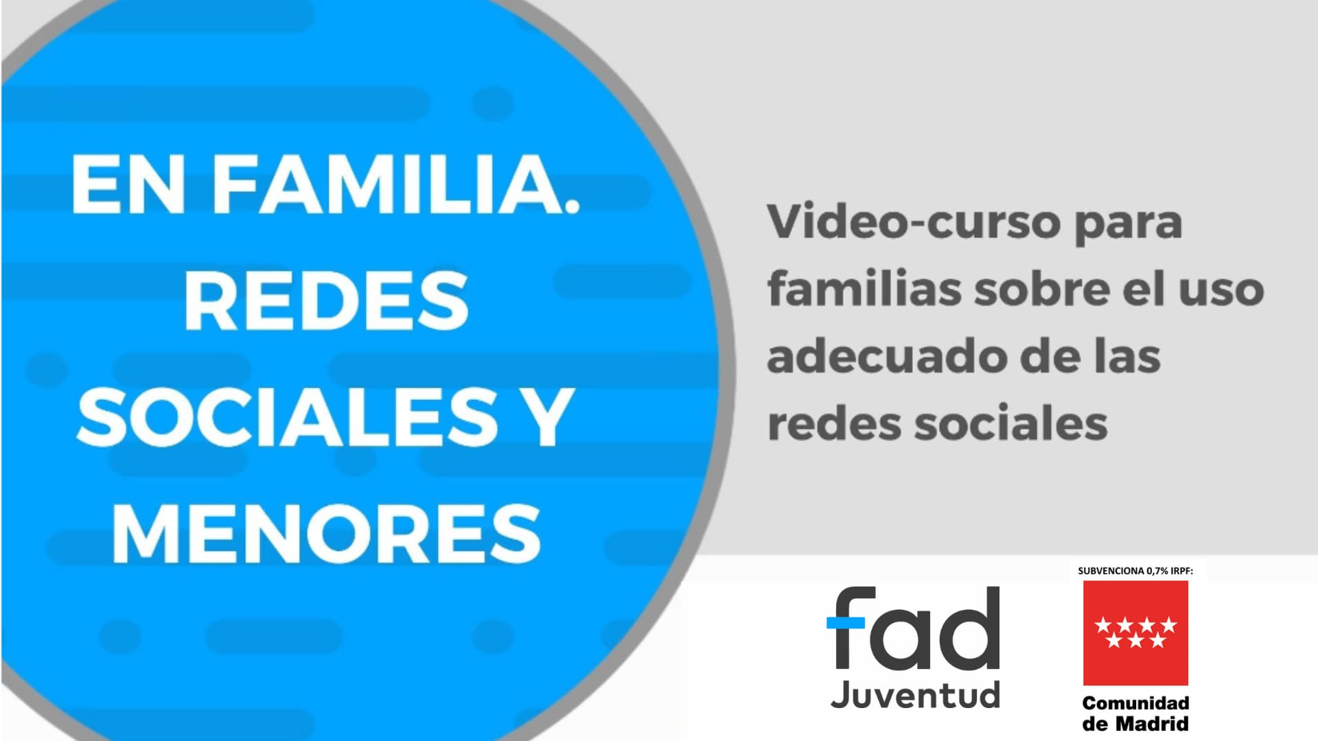 En familia Redes sociales y menores